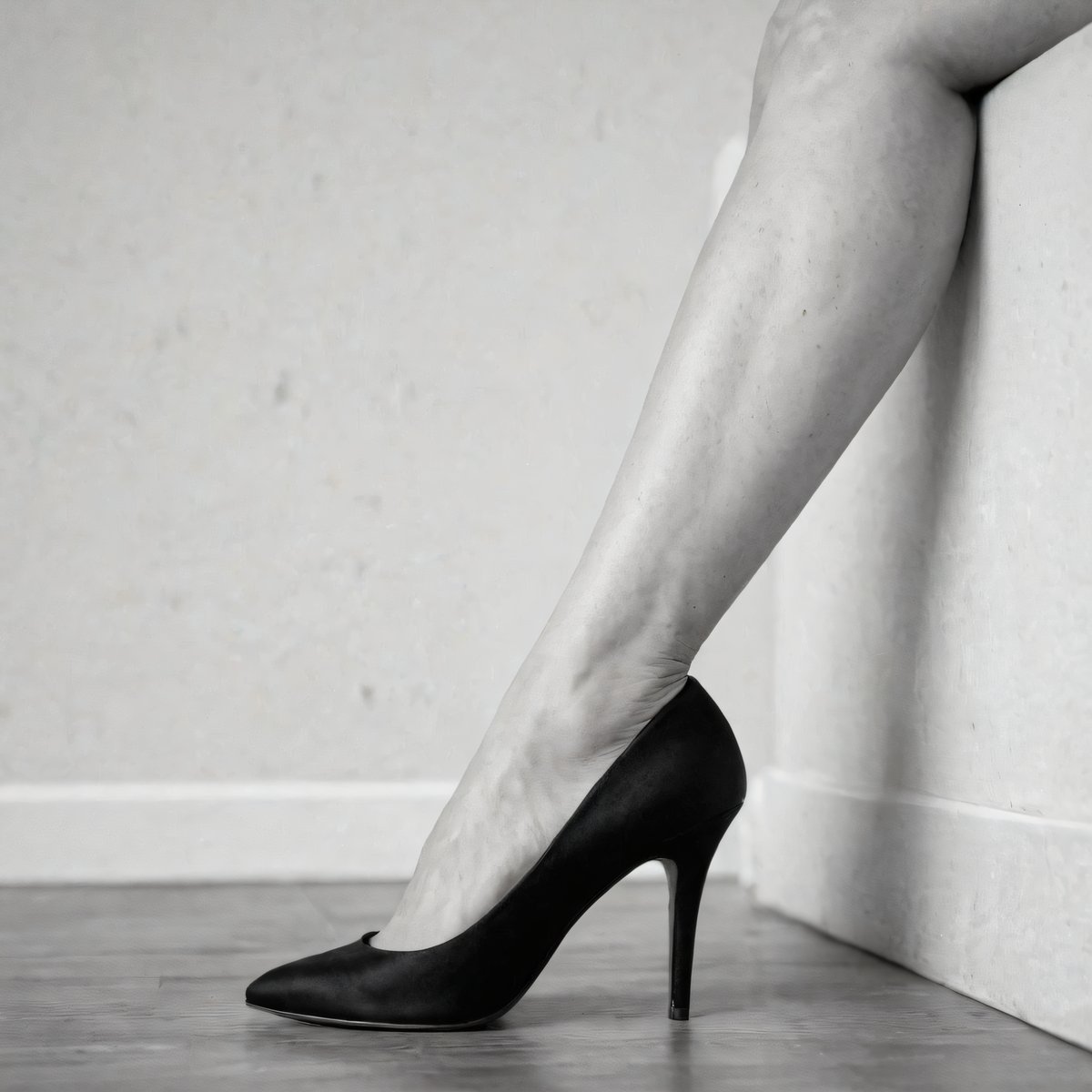 Editorial fashion photography art print - elegant feminine forms and high heels